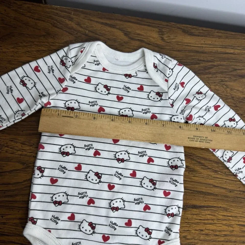 Hello Kitty Sanrio‎ 2024 One Piece Size 9M Months Long Sleeve Bodysuit